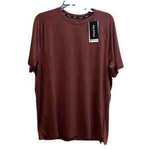 Peloton men’s burgundy jersey tee shirt, size Large